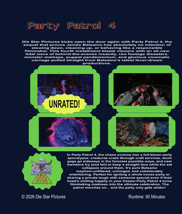 Party Patrol 4 (MOD) (BluRay Movie) - back cover art