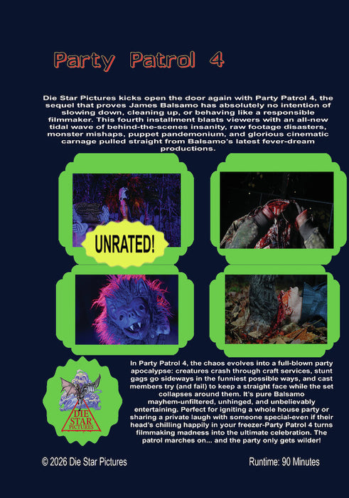 Party Patrol 4 (MOD) (DVD Movie) - back cover art