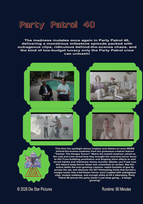 Party Patrol 40 (MOD) (DVD Movie) - back cover art