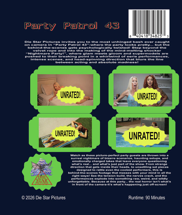 Party Patrol 43 (MOD) (BluRay Movie) - back cover art