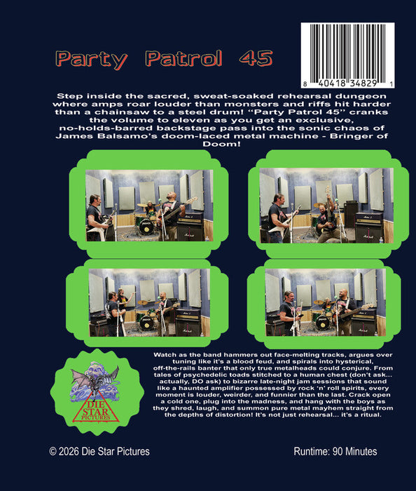 Party Patrol 45 (MOD) (BluRay Movie) - back cover art