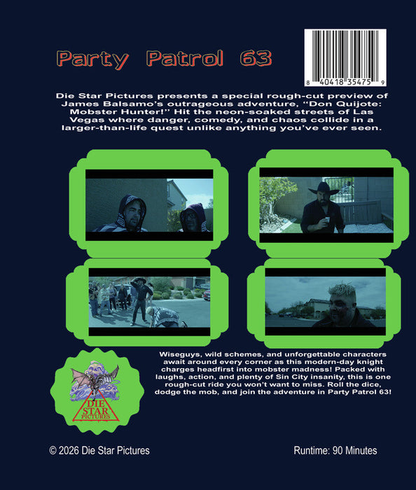 Party Patrol 63 (MOD) (BluRay Movie) - back cover art