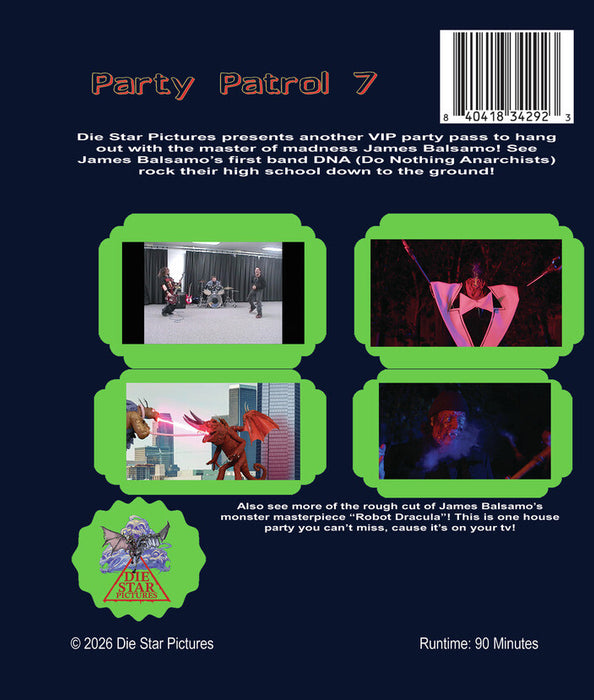 Party Patrol 7 (MOD) (BluRay Movie) - back cover art