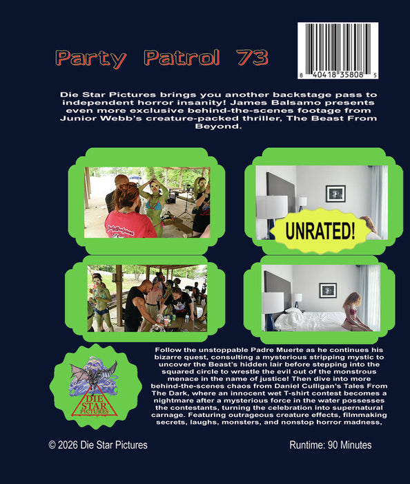 Party Patrol 73 (MOD) (BluRay Movie) - back cover art