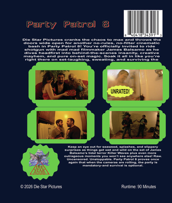 Party Patrol 8 (MOD) (BluRay Movie) - back cover art