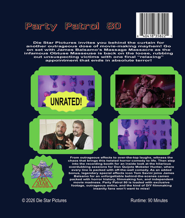 Party Patrol 80 (MOD) (BluRay Movie) - back cover art