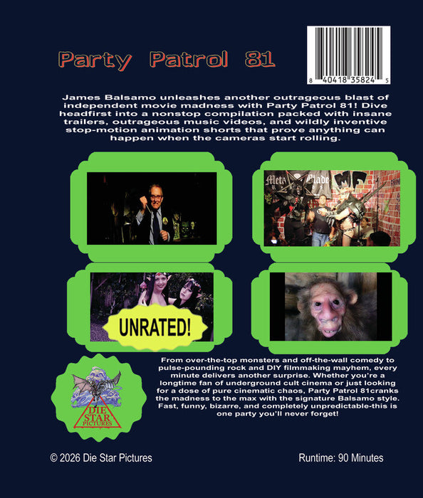Party Patrol 81 (MOD) (BluRay Movie) - back cover art