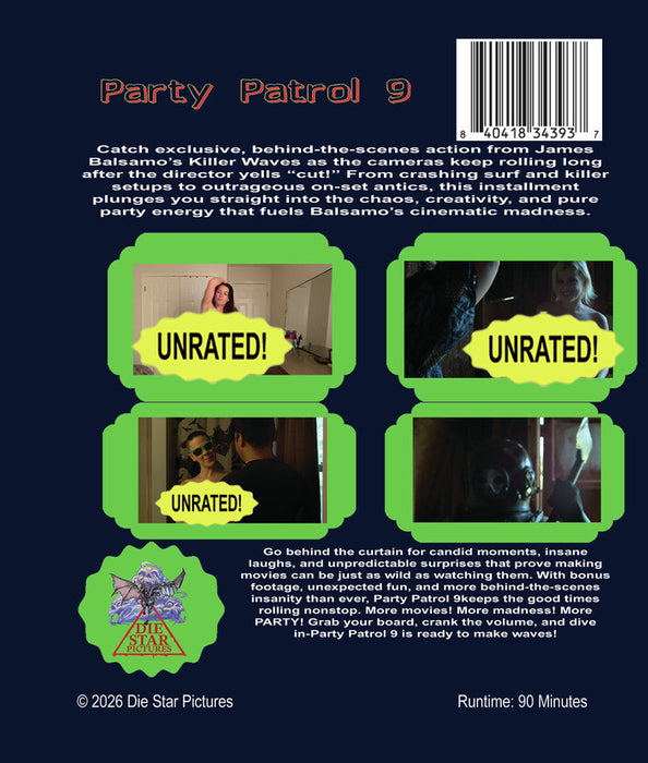 Party Patrol 9 (MOD) (BluRay Movie) - back cover art