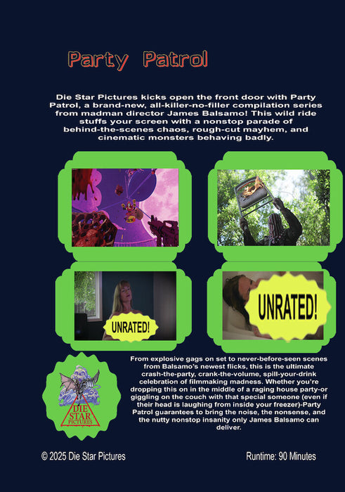 Party Patrol (MOD) (DVD Movie) - back cover art