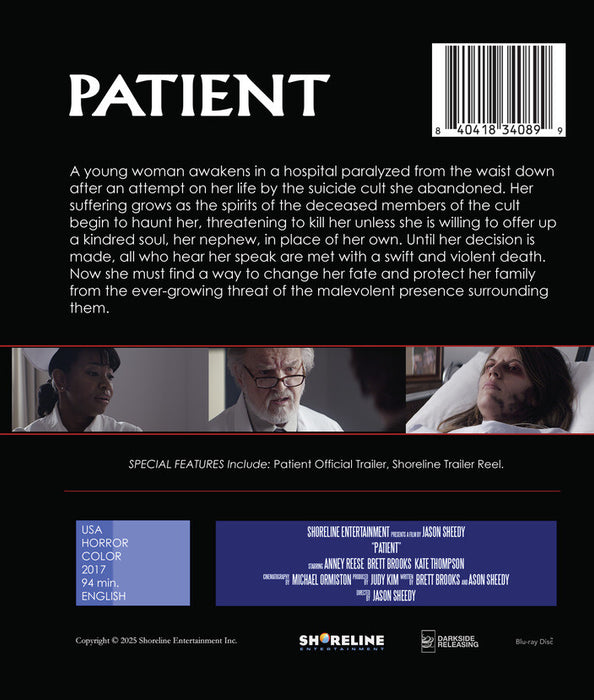 Patient (MOD) (BluRay Movie) - back cover art