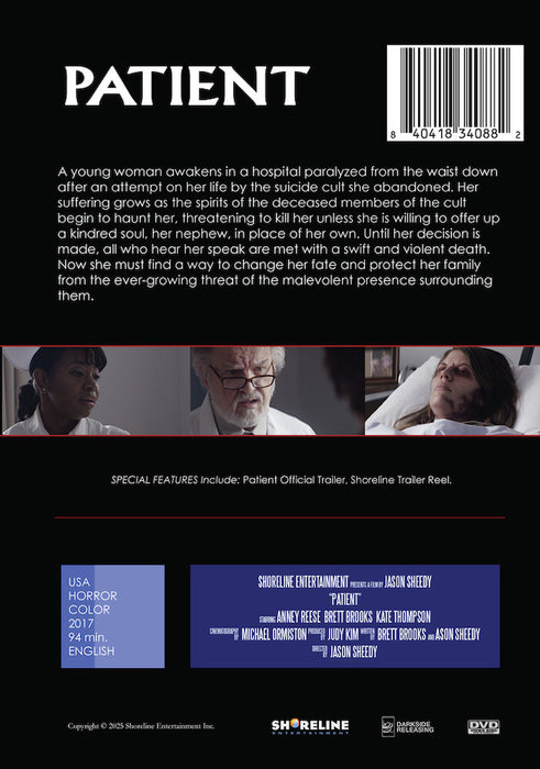 Patient (MOD) (DVD Movie) - back cover art