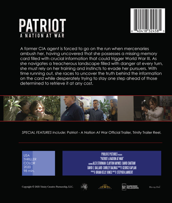 Patriot - A Nation At War (MOD) (BluRay Movie) - back cover art