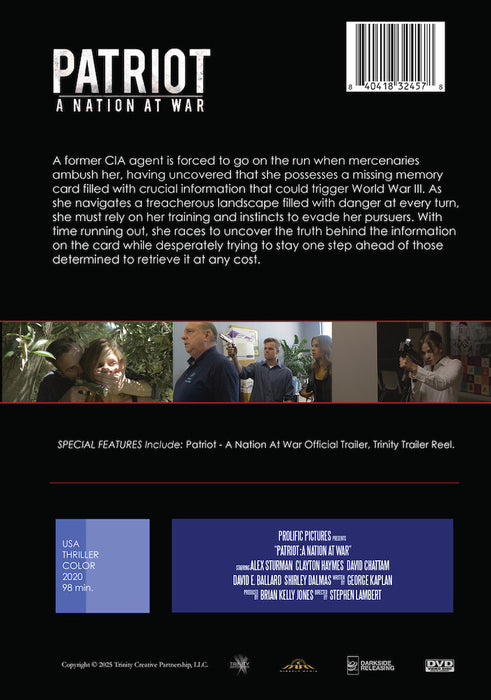 Patriot - A Nation At War (MOD) (DVD Movie) - back cover art