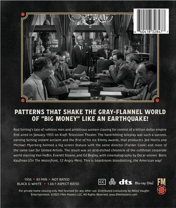 Patterns (1956)| Newly Restored Archive Collection (MOD) (BluRay Movie) - back cover art