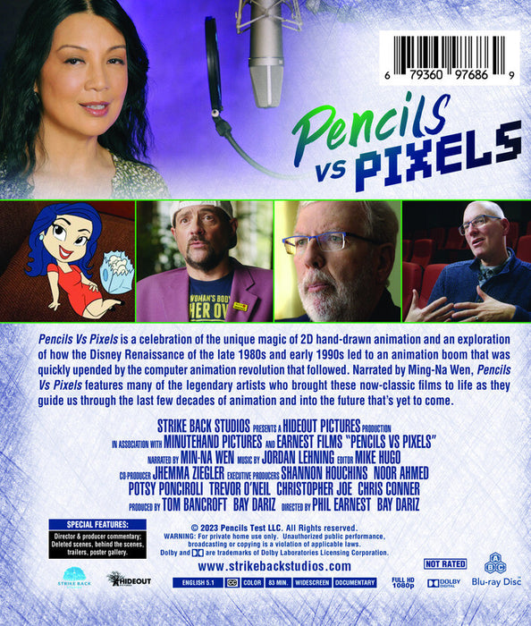 Pencils Vs Pixels (MOD) (BluRay Movie) - back cover art