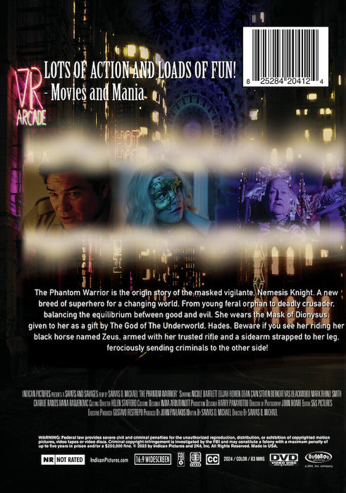Phantom Warrior (MOD) (DVD Movie) - back cover art