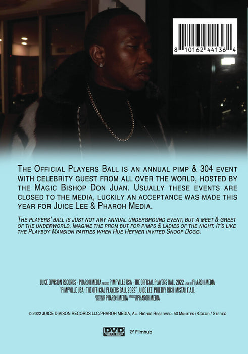 Pimpville U.S.A: The Official Players Ball 2022 (MOD) (DVD Movie) - back cover art