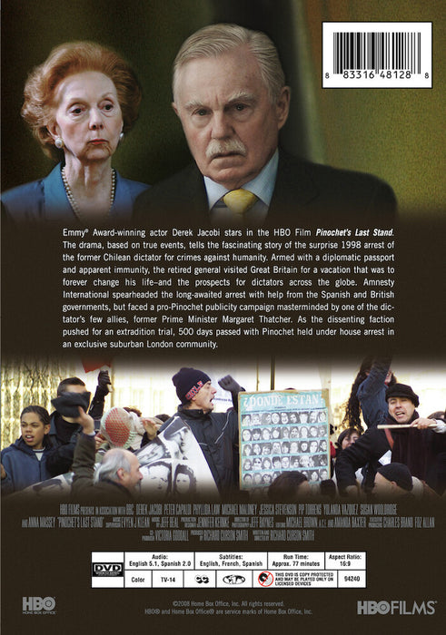 Pinochet's Last Stand (MOD) (DVD Movie) - back cover art