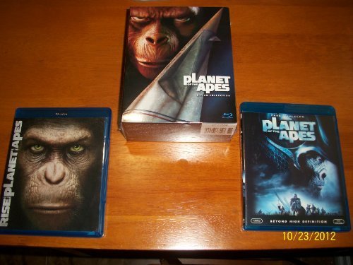 Planet of the Apes 5 Film Collection, Planet of the Apes, Rise of the Planet of the Apes Blu-ray - movie cover art