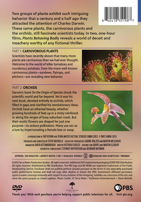 Plants Behaving Badly (MOD) (DVD Movie) - back cover art