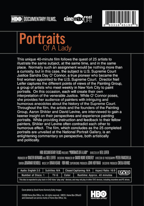 Portraits of a Lady (MOD) (DVD Movie) - back cover art