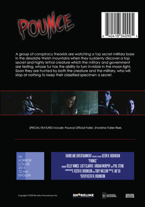 Pounce (MOD) (DVD Movie) - back cover art