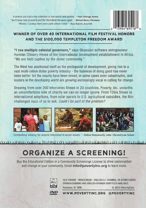 Poverty, Inc. (MOD) (DVD Movie) - back cover art