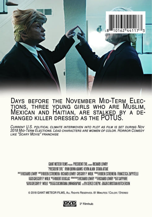 President Evil (MOD) (DVD Movie) - back cover art