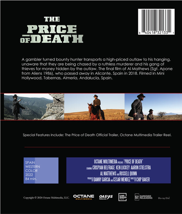 Price of Death (MOD) (BluRay Movie) - back cover art