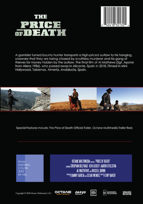 Price of Death (MOD) (DVD Movie) - back cover art