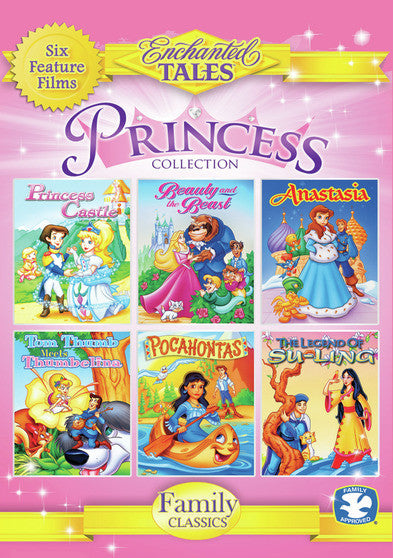 Princess Collection - Princess Castle, Beauty and the Beast, Anastasia, Tom Thumb Meets Thumbelina, Pocohontas, and the Legend of Su-Ling (MOD) (DVD Movie) - movie cover art