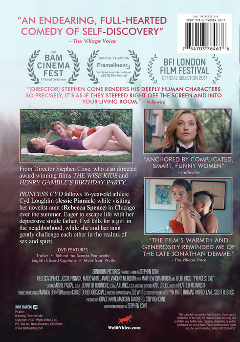 Princess Cyd (MOD) (DVD Movie) - back cover art
