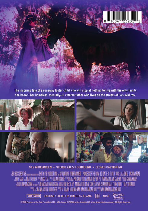 Princess of the Row (MOD) (DVD Movie) - back cover art