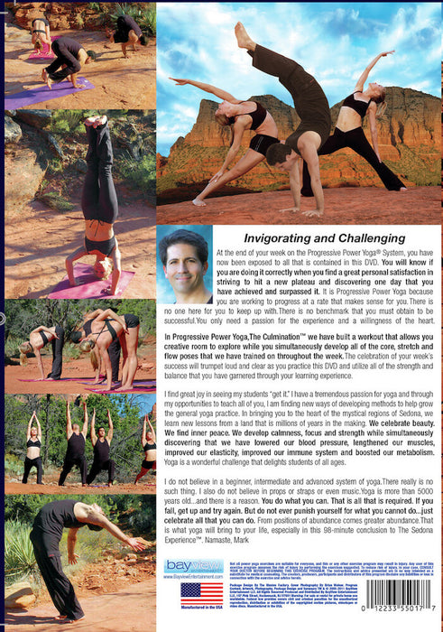Progressive Power Yoga: Culmination (MOD) (DVD Movie) - back cover art
