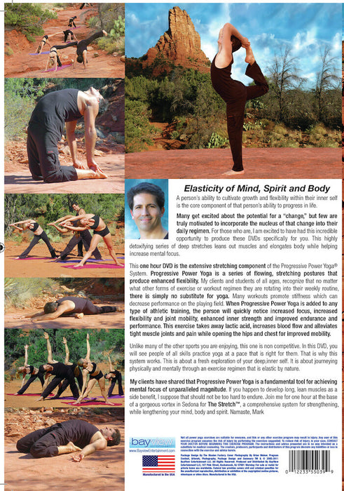 Progressive Power Yoga: Stretch (MOD) (DVD Movie) - back cover art