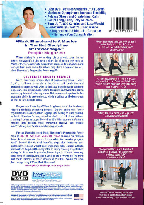 Progressive Power Yoga Volume 3 (MOD) (DVD Movie) - back cover art