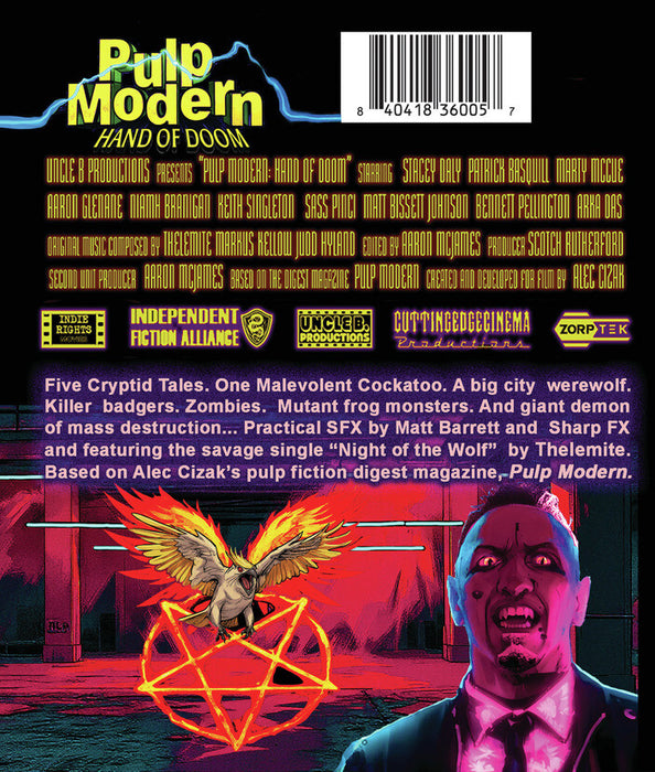 Pulp Modern: Hand of Doom (MOD) (BluRay Movie) - back cover art