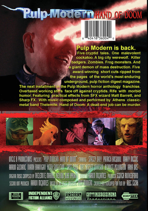 Pulp Modern: Hand of Doom (MOD) (DVD Movie) - back cover art