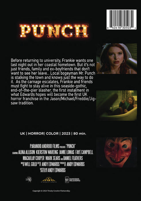 Punch (MOD) (DVD Movie) - back cover art