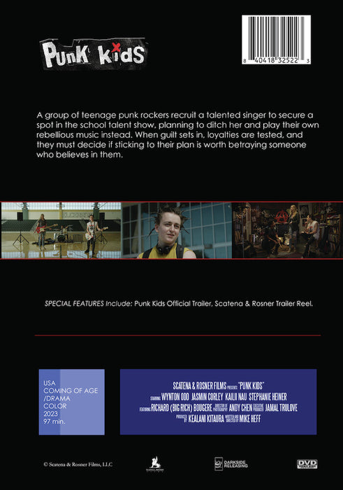 Punk Kids (MOD) (DVD Movie) - back cover art