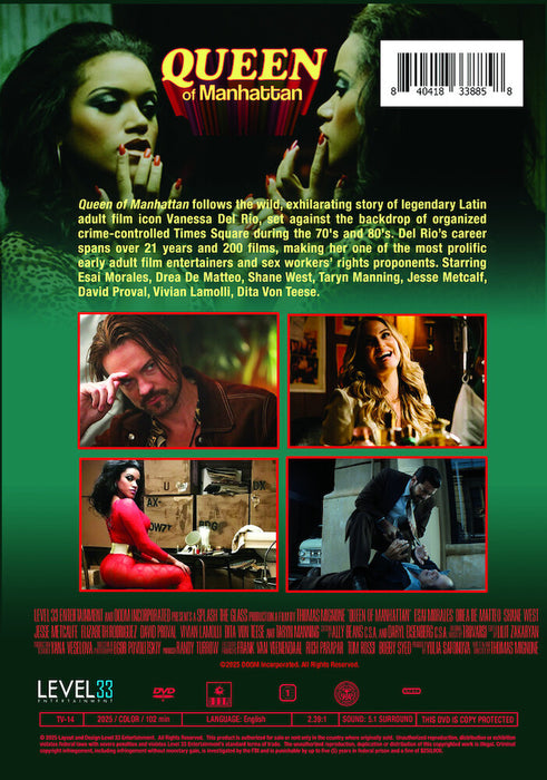 Queen of Manhattan (MOD) (DVD Movie) - back cover art