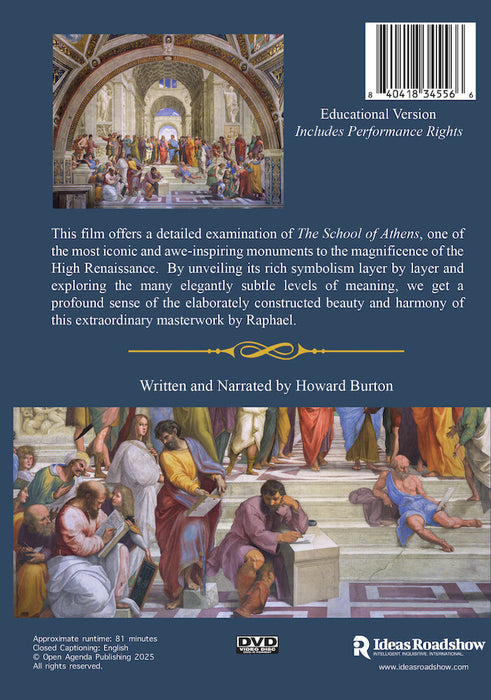 Raphael's School of Athens (Educational Version - Includes Public Performance Rights) (MOD) (DVD Movie) - back cover art