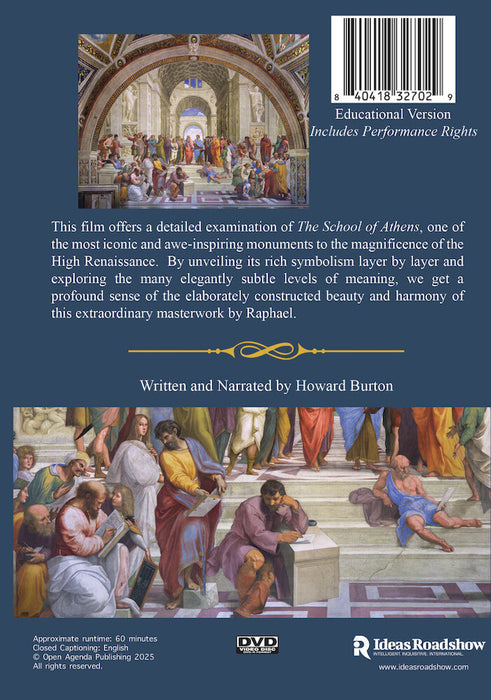 Raphael's School of Athens (MOD) (DVD Movie) - back cover art