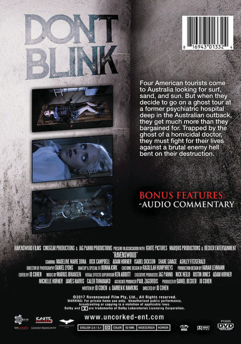 Ravenswood (MOD) (DVD Movie) - back cover art