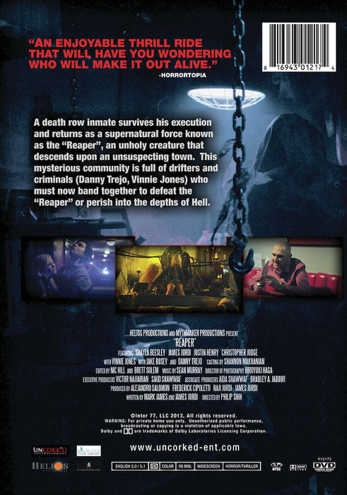 Reaper (MOD) (DVD Movie) - back cover art