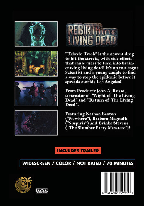 Rebirth of The Living Dead (MOD) (DVD Movie) - back cover art