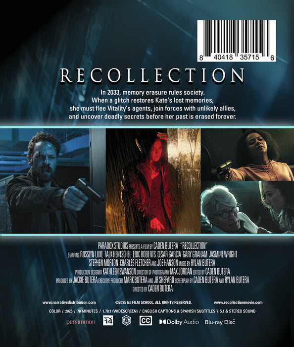 Recollection (MOD) (BluRay Movie) - back cover art