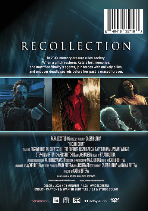 Recollection (MOD) (DVD Movie) - back cover art