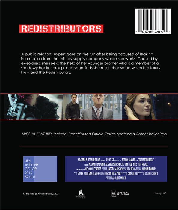Redistributors (MOD) (BluRay Movie) - back cover art
