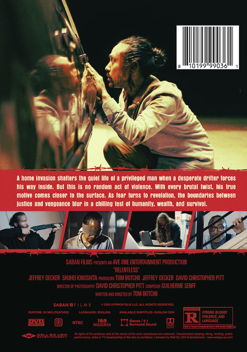 Relentless (MOD) (DVD Movie) - back cover art
